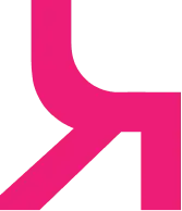 A bright pink arrow shape pointing diagonally toward the bottom right corner.