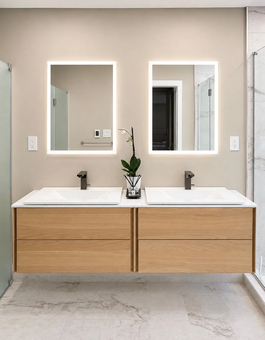 Ultramodern Primary Bath Vanity